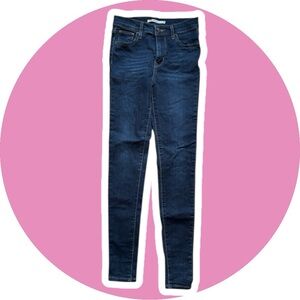 Levi's Dark Wash Skinny Jeans - Deep Indigo